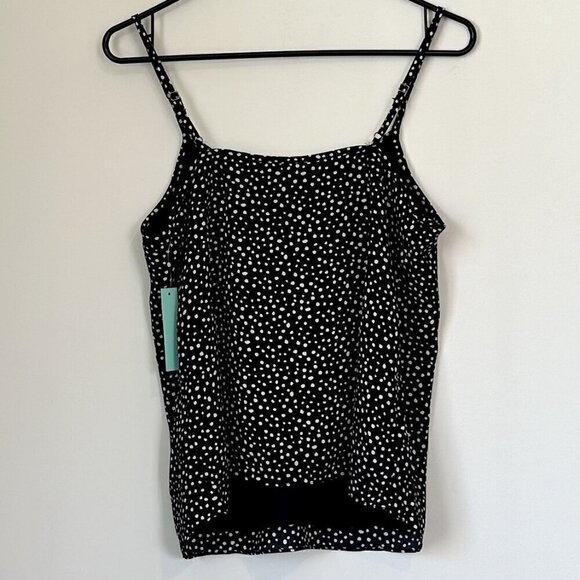 NWT Abound by Nordstrom Black Polka Dot Camisole - Size: Small - Picture 6 of 8